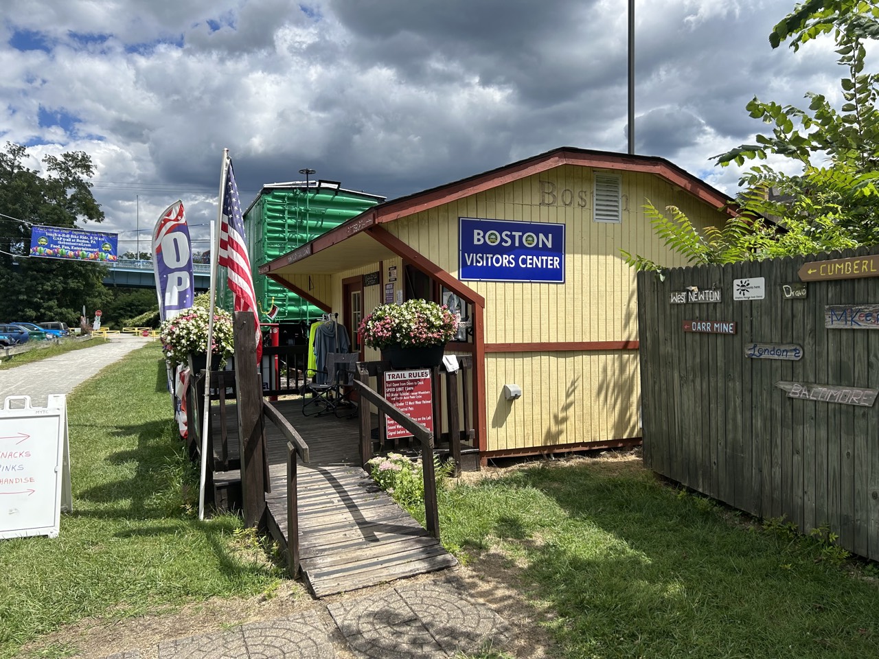 The MYTC visitor center at Boston