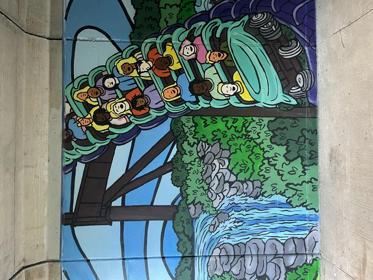 A mural along the Steel Valley Trail in the Mon Valley